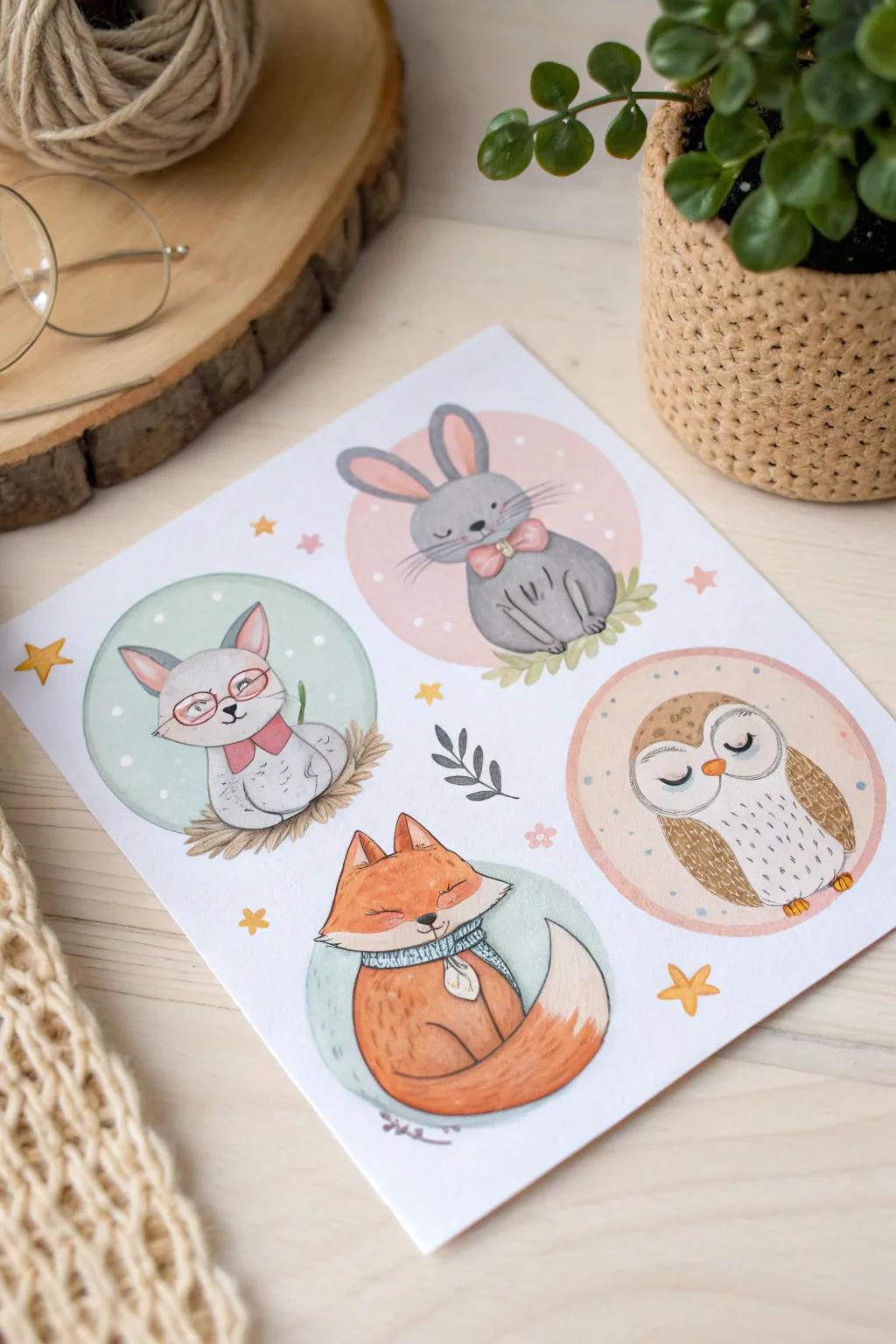 Add an element of enchantment to your planner with these delightful creature friends!