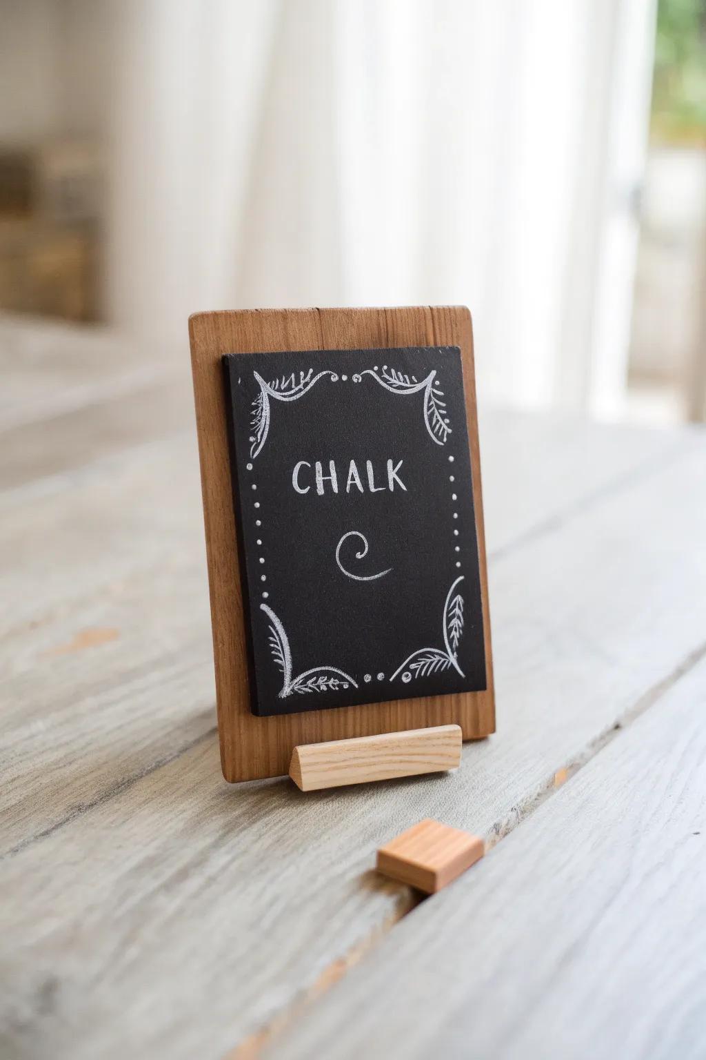 Convey a sincere message through this delightful slate-inspired greeting, ideal for expressing gratitude in a simple yet stylish manner.