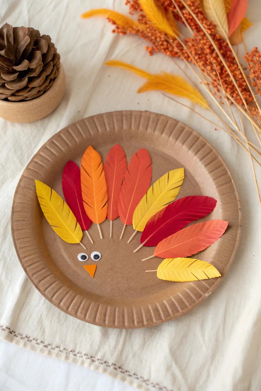 Creating joy: Assemble lovable card stock turkeys with your kids for a memorable Thanksgiving!