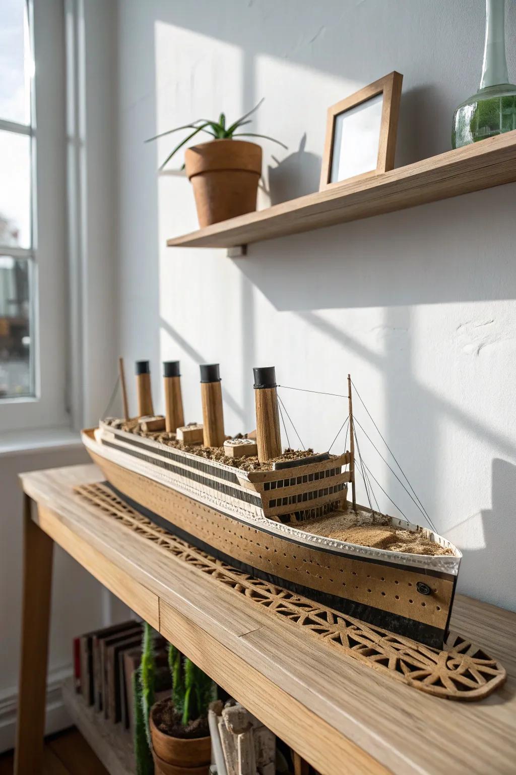 Enhance your habitat with a handcrafted Ocean Liner masterpiece – where unpretentiousness converges with artistic expression.