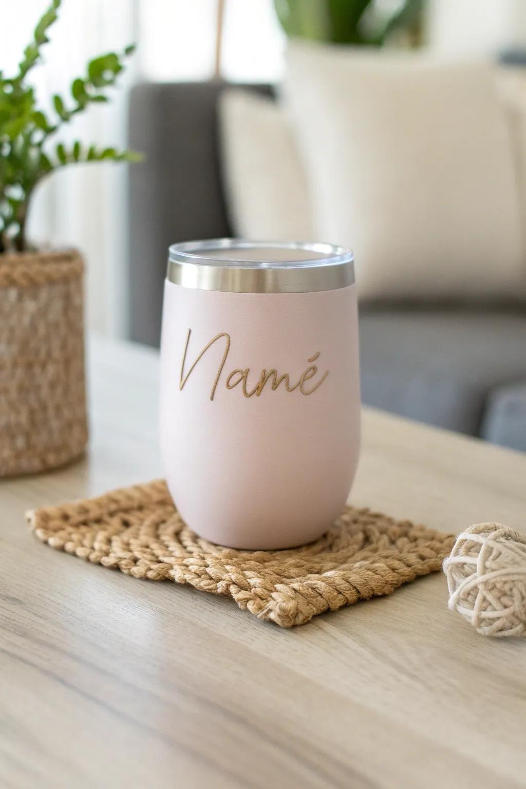 Artfully designed: A bespoke beverage container that eloquently encapsulates the quintessence of unpretentiousness and panache.