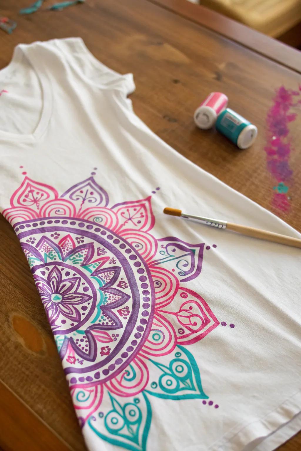 Unleash your artistic flair with DIY psychedelic prints that transform a simple dress into a vibrant masterpiece!