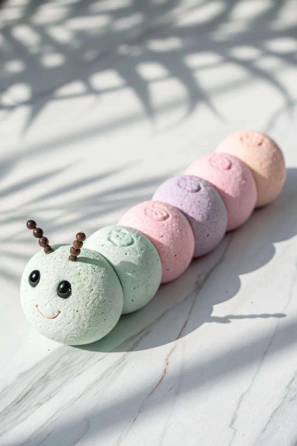 Form playful clay worms that charm and delight in every part!
