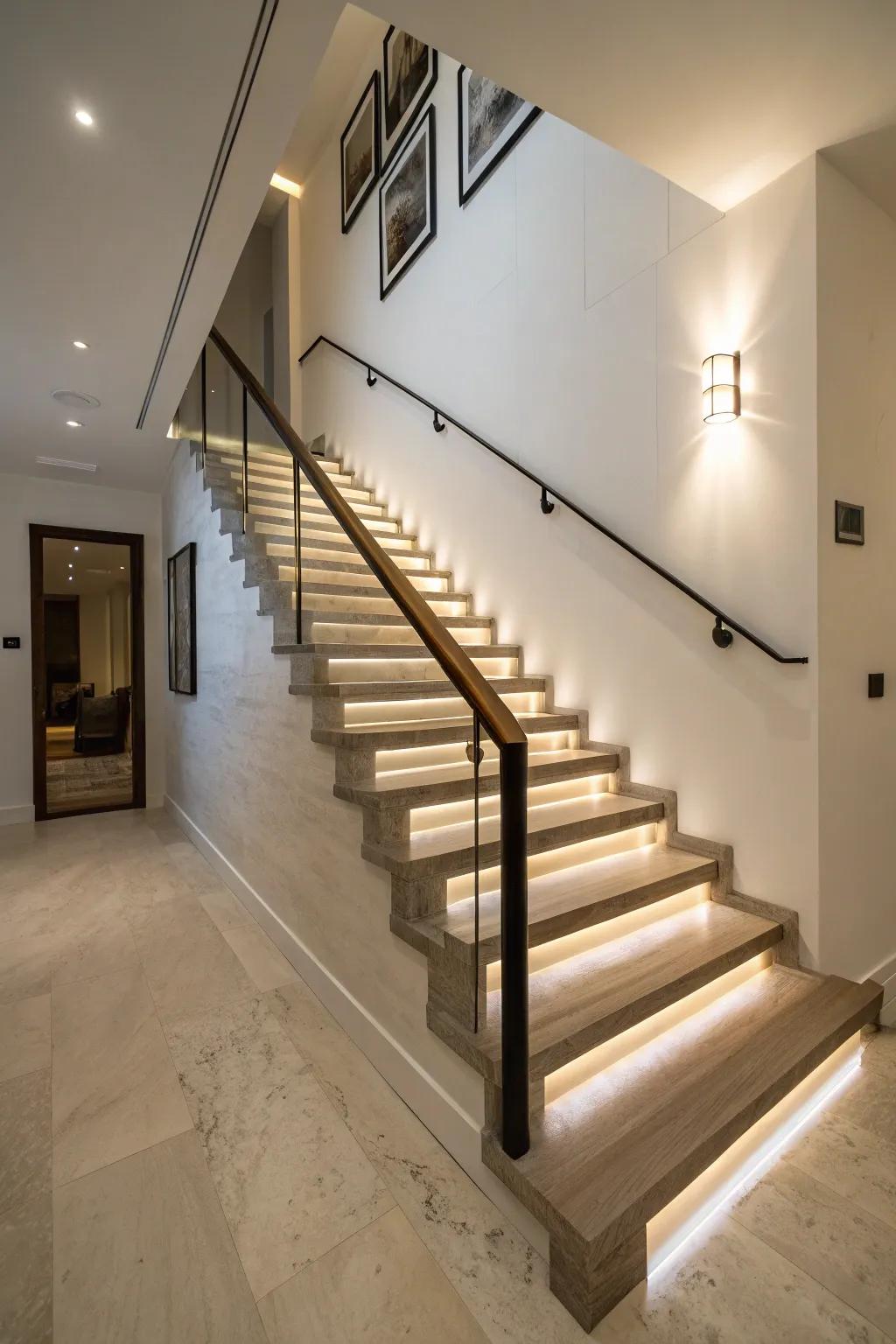 Suspended support designs give the impression of space and modern elegance.