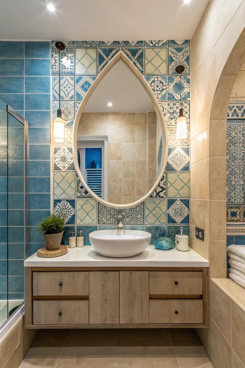 Enhance your bathroom with a refined glass design.