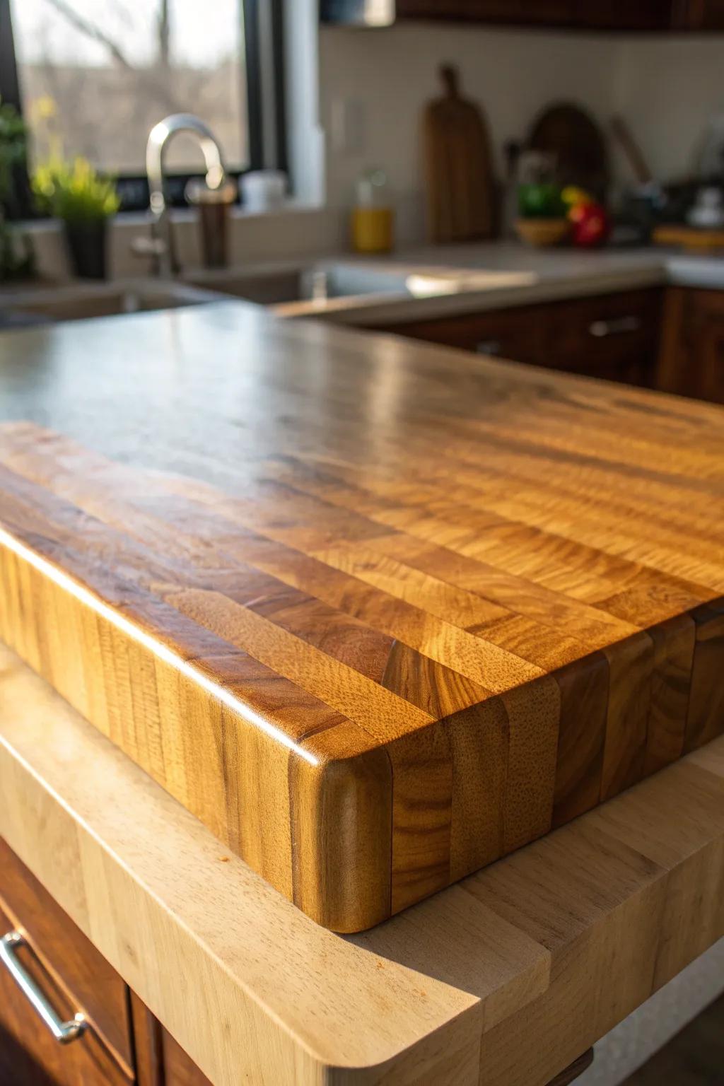 Infuse your culinary space with the warmth of a sun-drenched amber tint, where artistry encounters innate splendor.