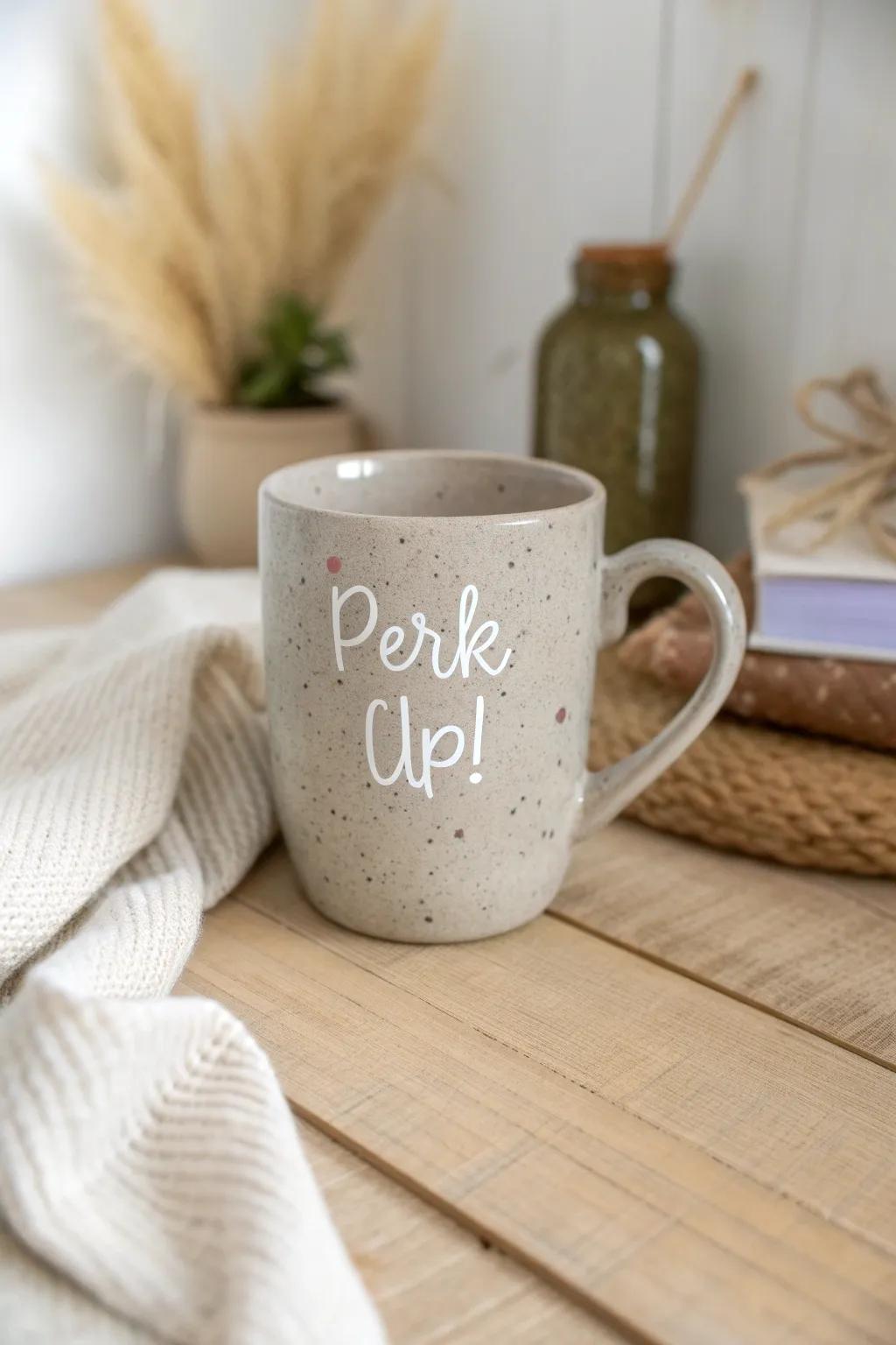 A little sip of motivation to brighten your day. #PerkUp