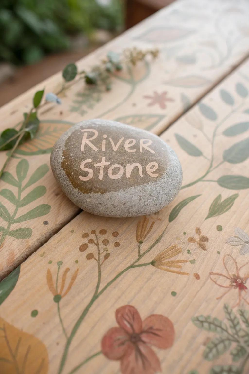 Add a personal touch to your garden with beautifully crafted painted pebble indicators.