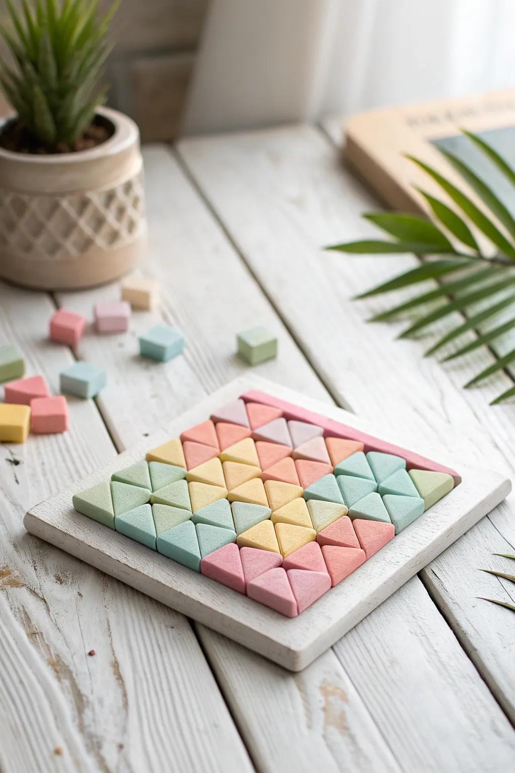 Unearth the delight of conjuring with colorful froth mosaics—where simplicity converges with imagination.