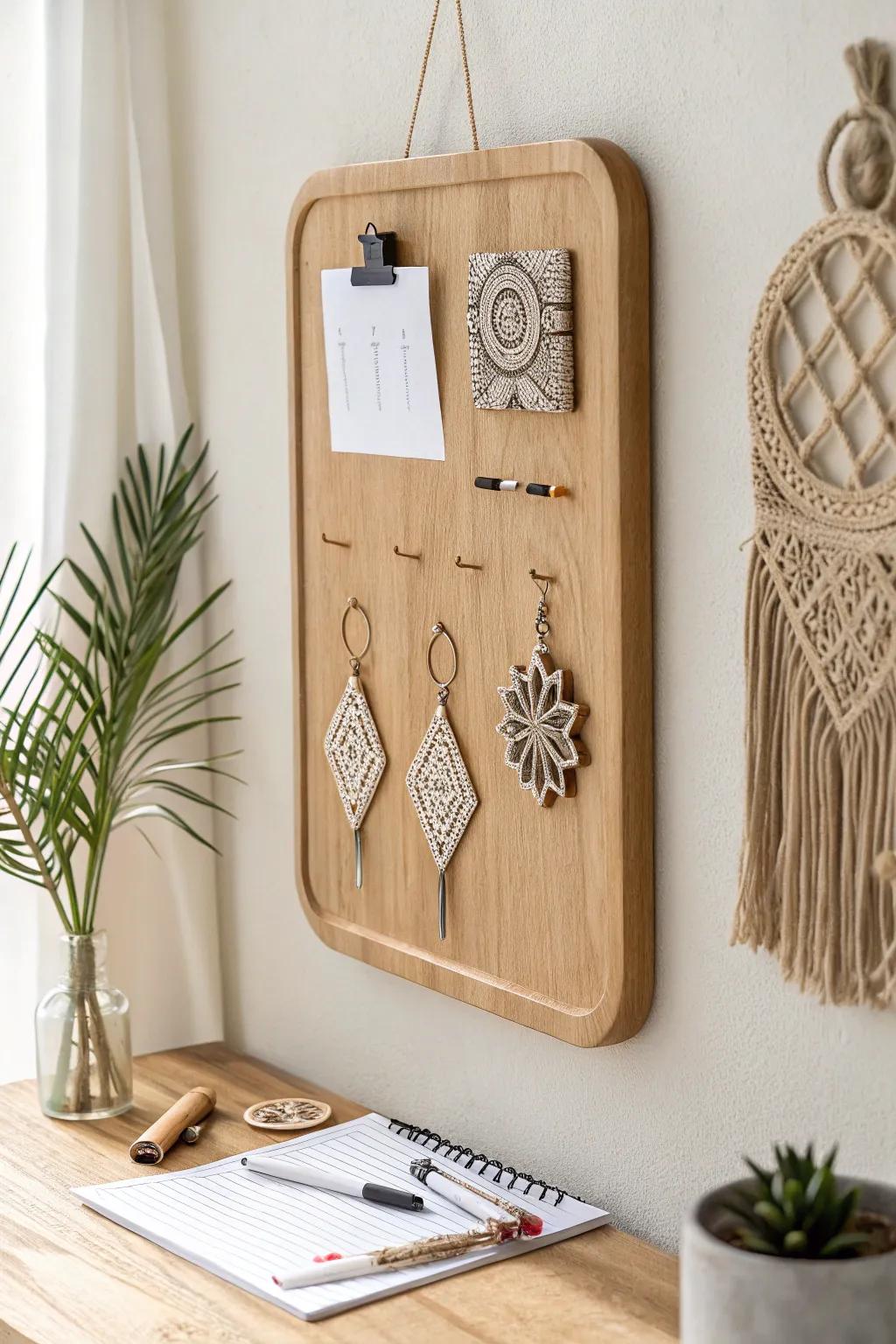 Make your craft corner better with a stylish and useful board—where style meets use.