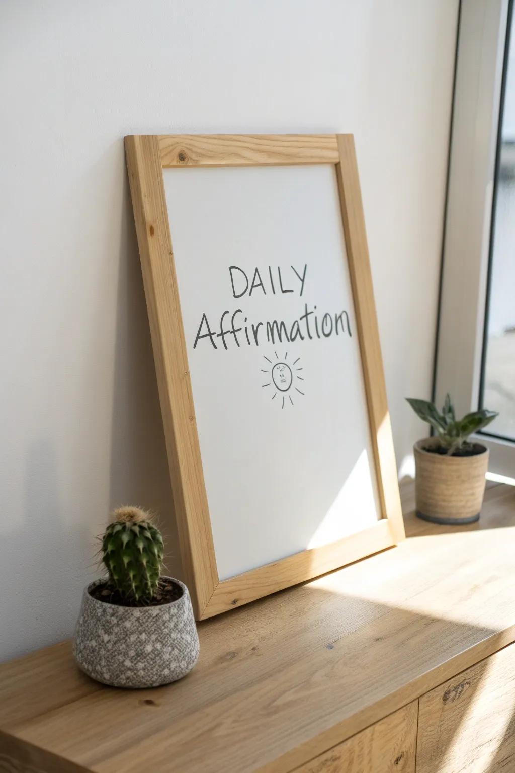 Start your day with positivity and simplicity. #MinimalistAffirmations