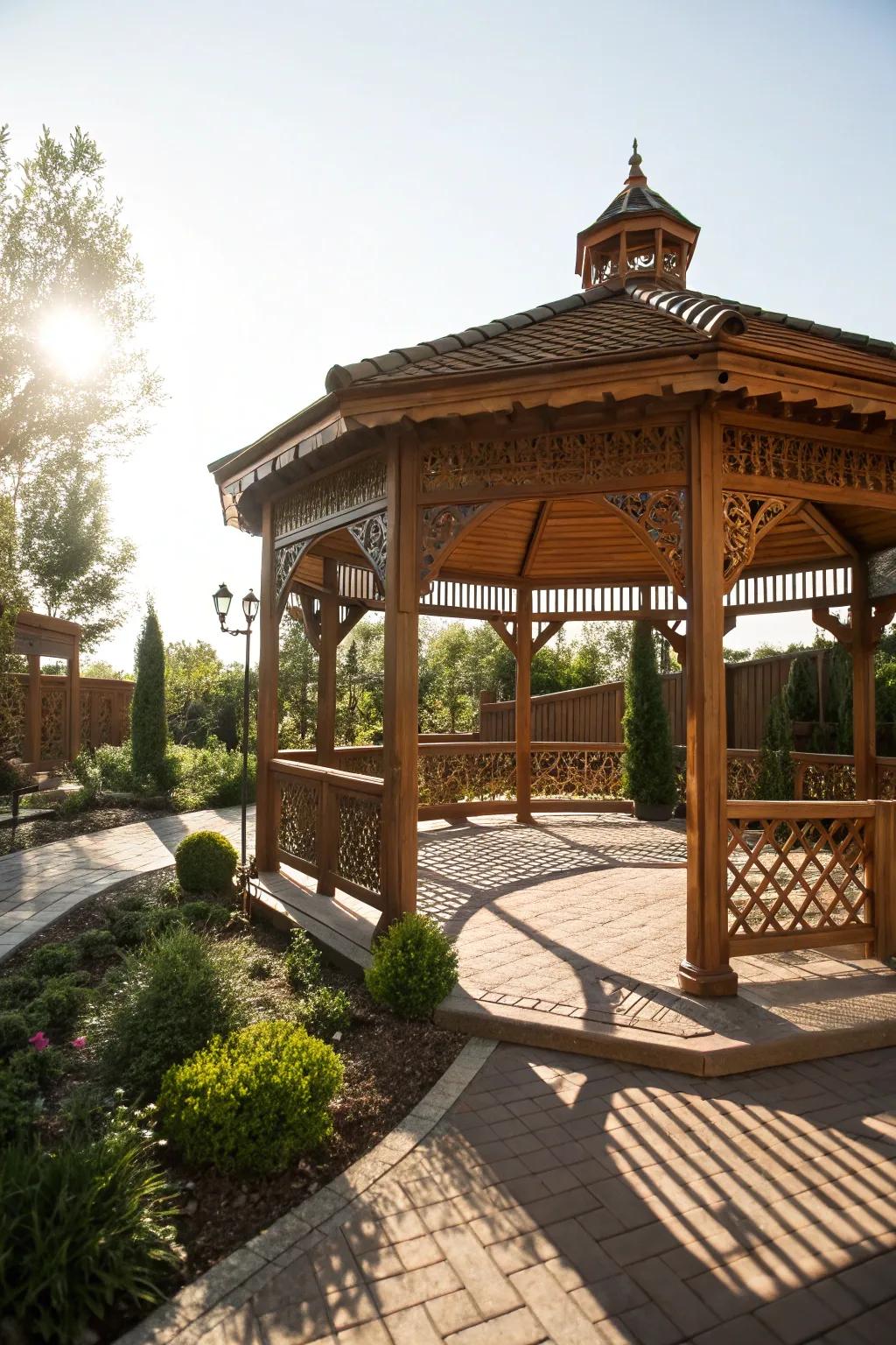 Elevate your open-air zone via a hand-built summerhouse embodying elegance and appeal.