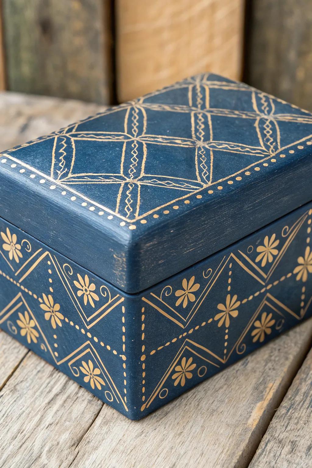 Elevate your organizing strategy with these artisanal paper mache storage chests, where handiwork meets style.