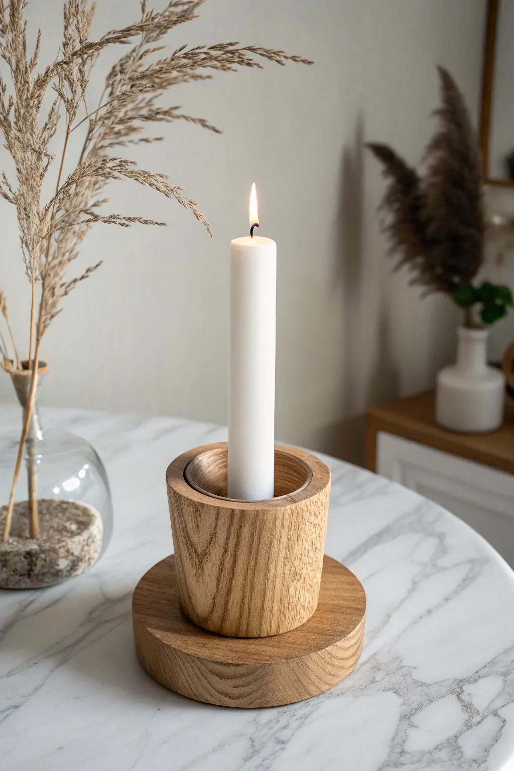 Embrace warmth and simplicity with this handcrafted timber light fixture, impeccable for a snug element in any chamber.