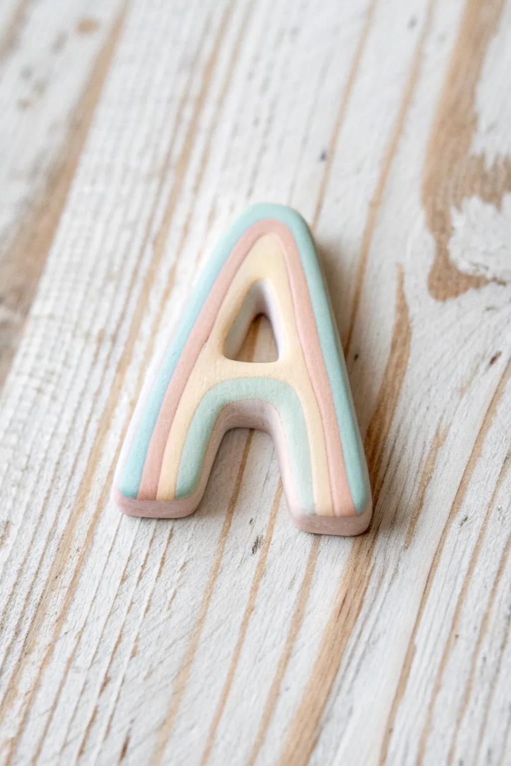 Convey a nuance of personalization to learning via these exquisitely crafted clay alphabet insignias. Suitable for diminutive hands and grand imaginations.