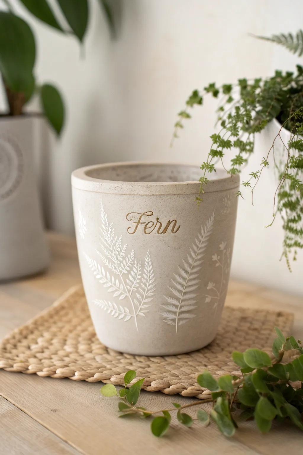 Elevate your indoor verdure through carved flora vessels—where simplicity converges with artistry.