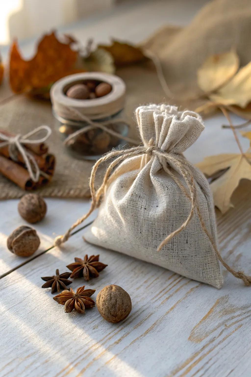 Infuse your home with the cozy scent of fall with this elegant spice sachet surprise. 🍂✨