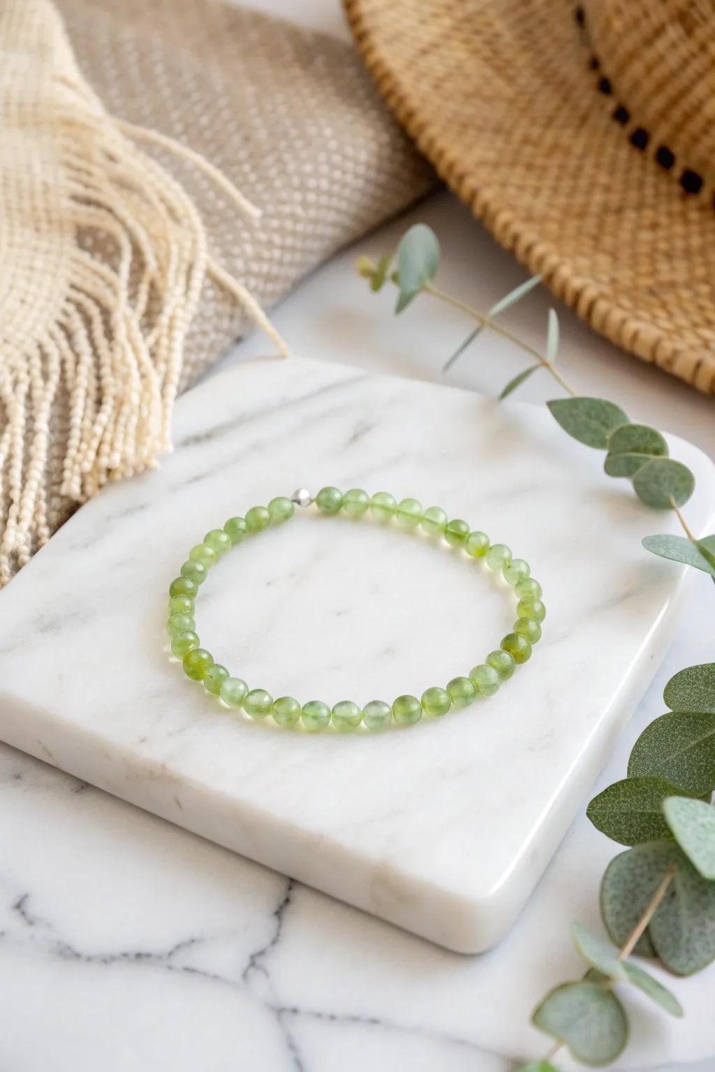 Embrace minimalism through a touch of hue - layered verdant orb sophistication.