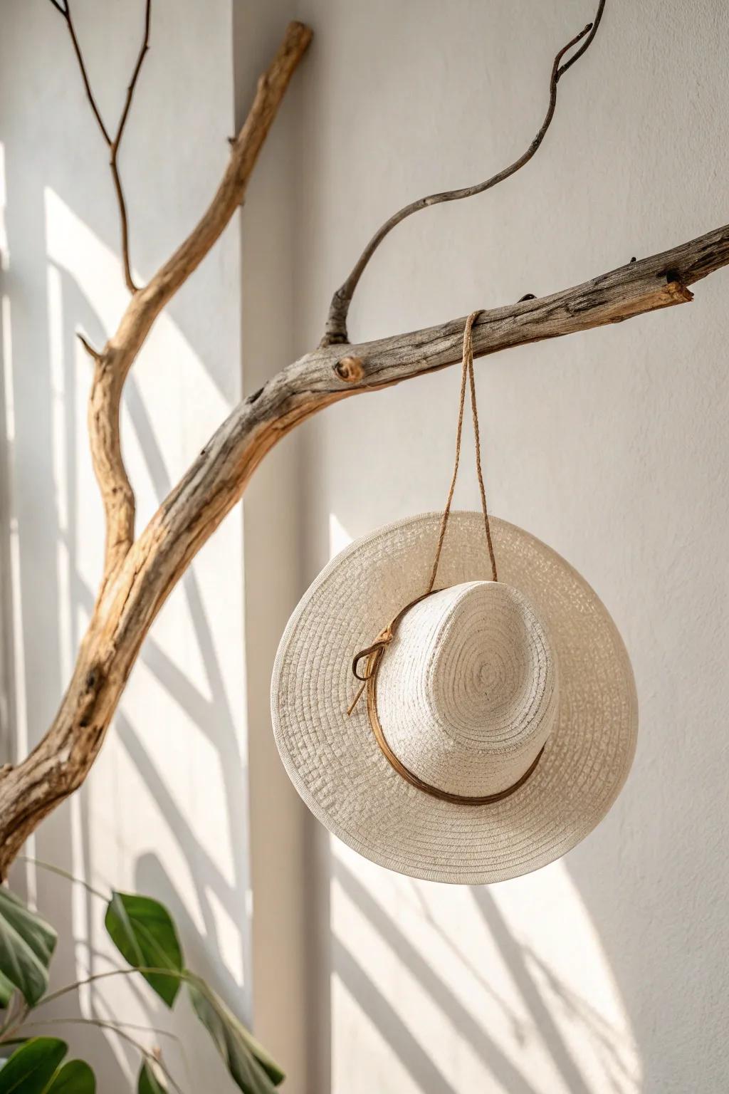 Enhance your craft fair presentation using this whimsical dangling hat setup, where simplicity converges with inherent allure.