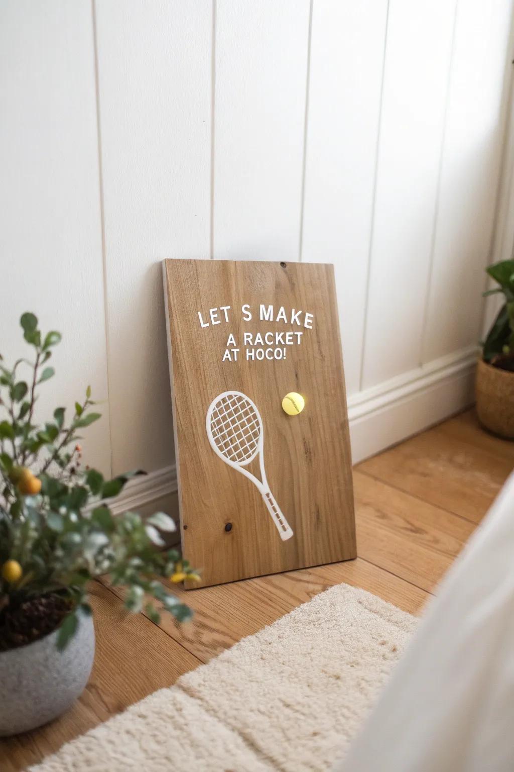 Serve style with this sporty HoCo sign! 🎾✨