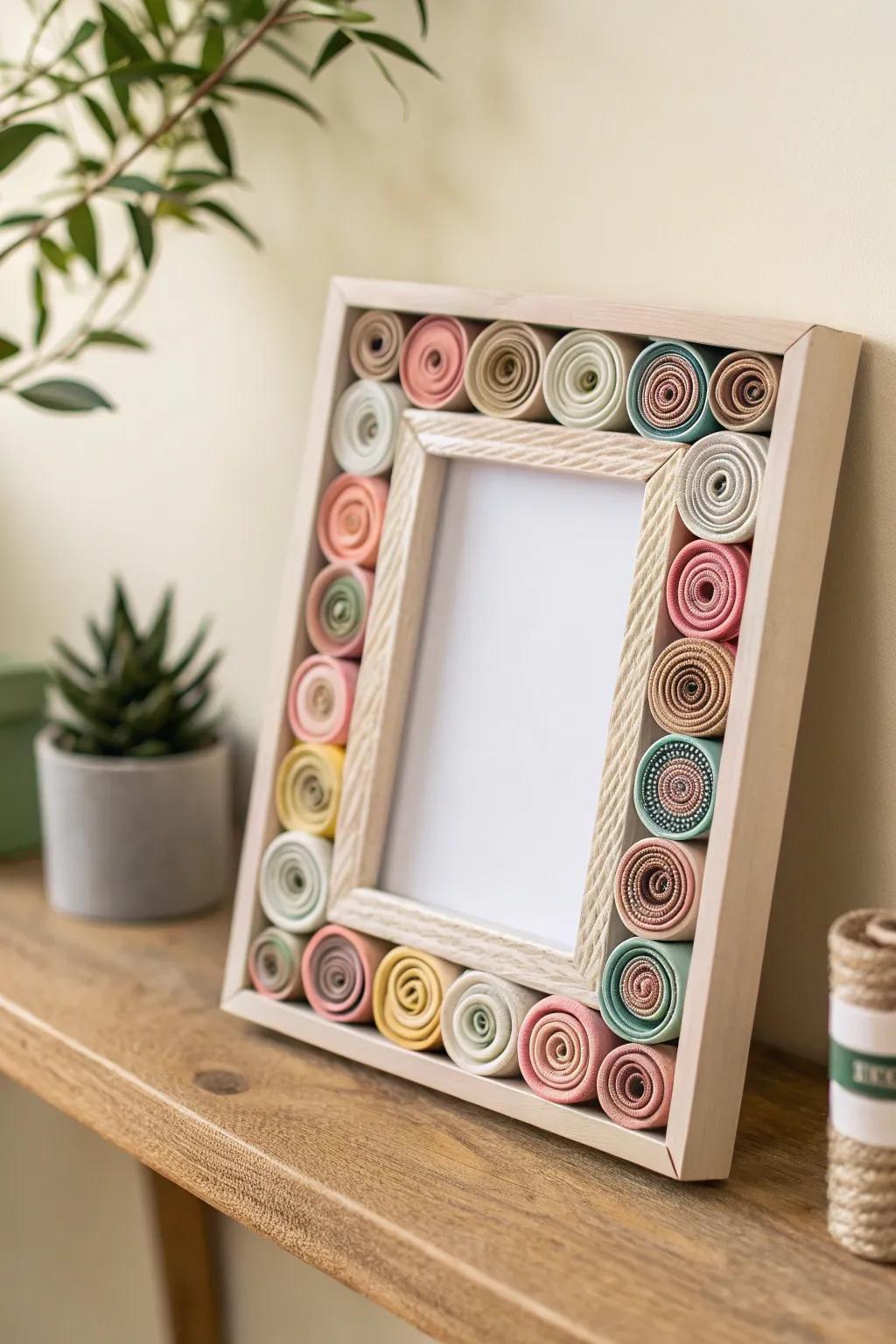 Transform antique gazettes into a breathtaking, reused picture frame that merges innovation with sustainability.