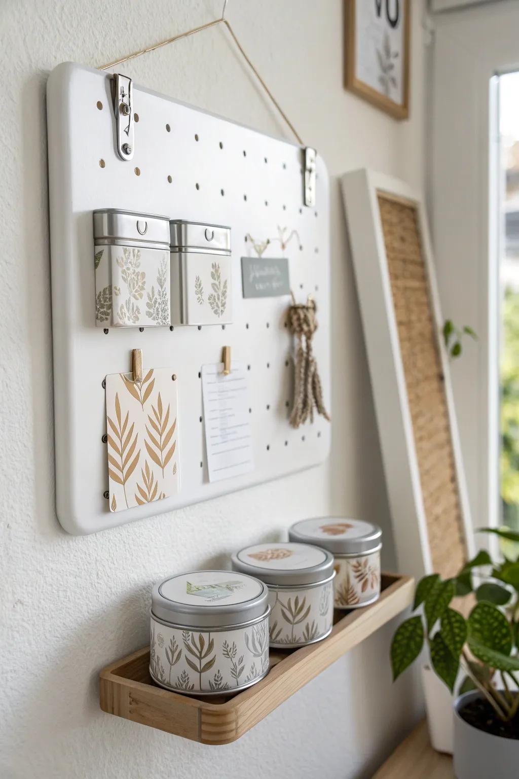 Revamp your area with DIY Magnetic Panels: A fashionable and simple approach to arrange kids' art materials.