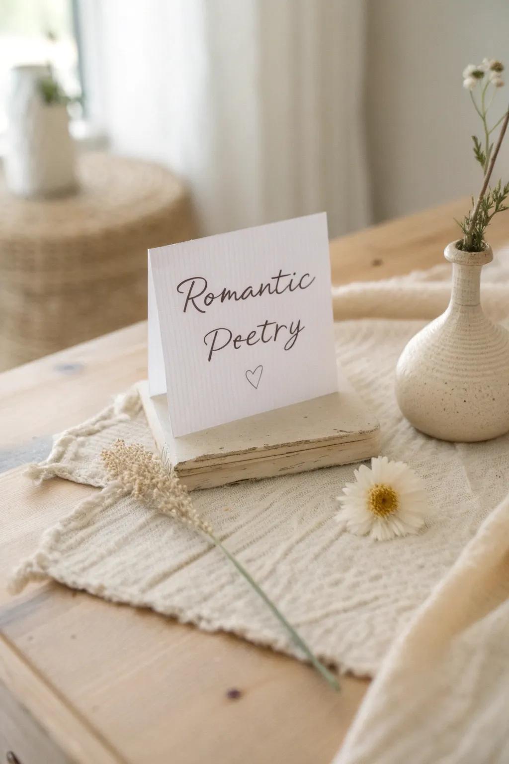 Craft heartfelt connections with beautifully penned poetry for your loved one.