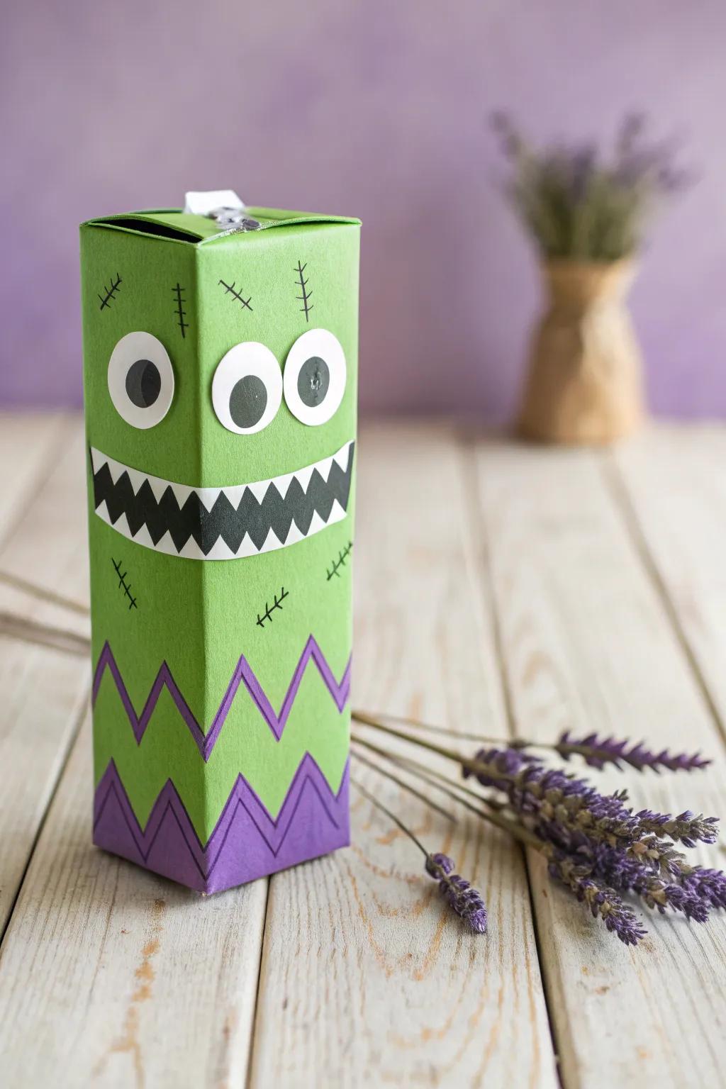 Unleash your creativity this Halloween with these charming drink box monsters!