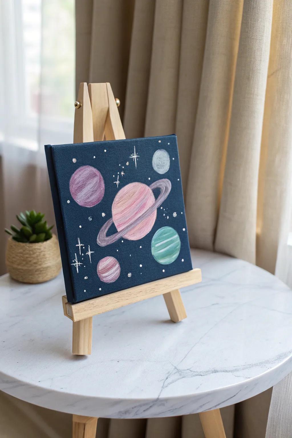 Begin a world adventure with simple charm—discover the beauty of distant worlds through art.