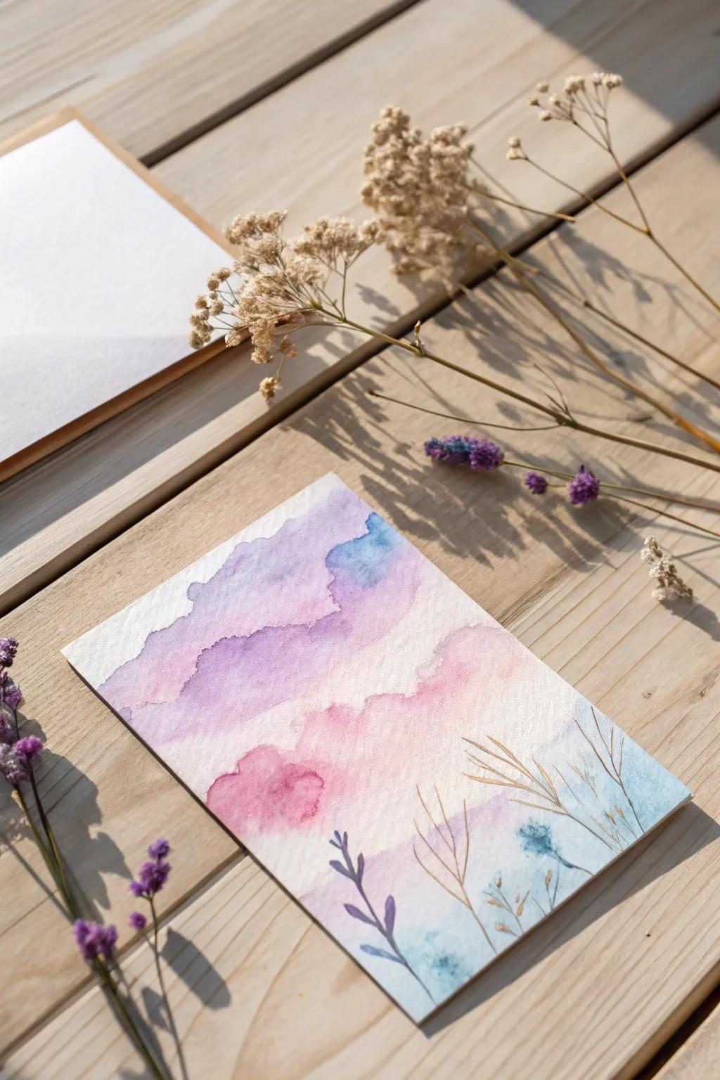 Capture the gentle beauty of Mother's Day with a liquid color marvel.