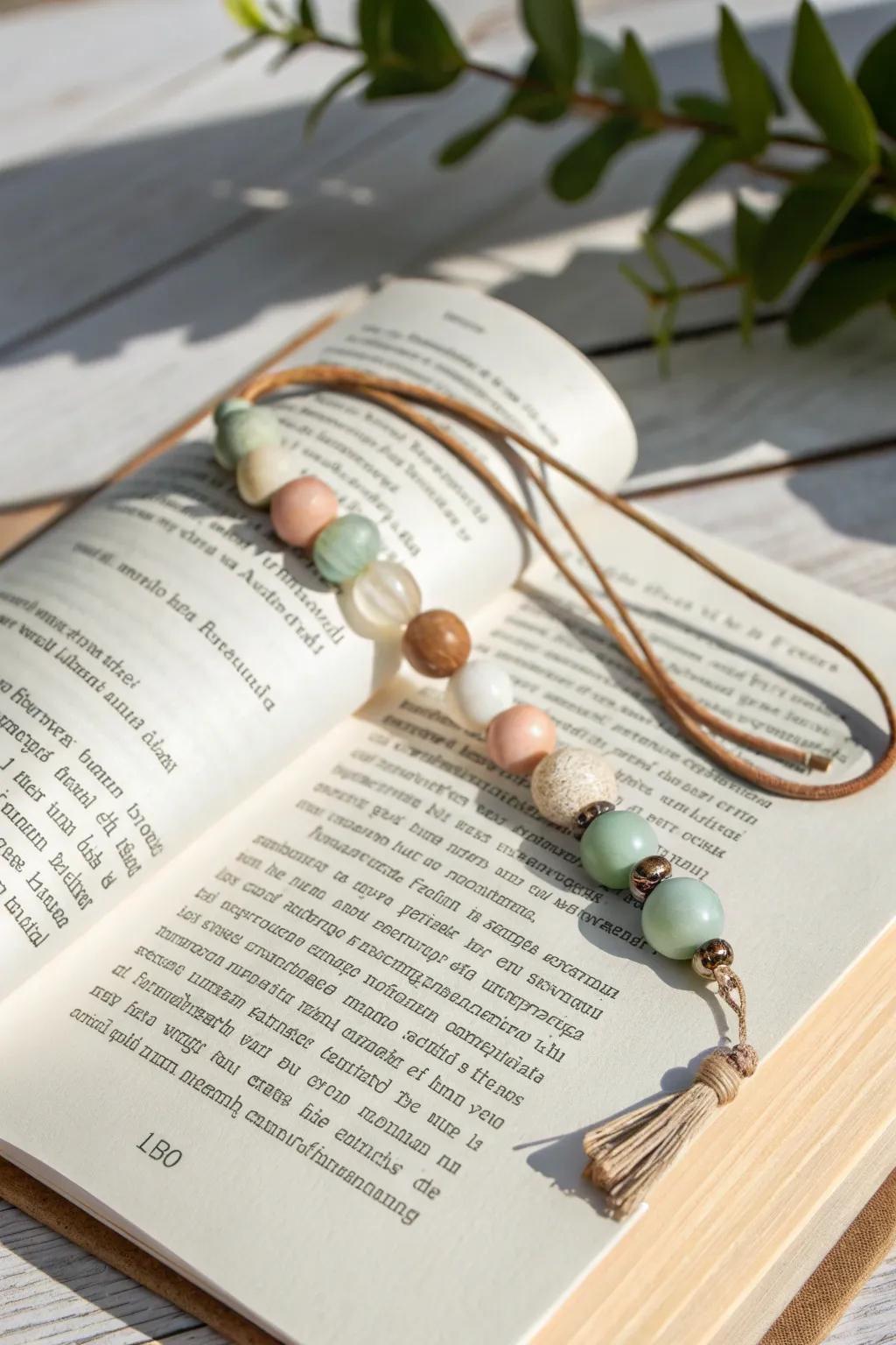 Mark your place with elegance and charm—handcrafted bead bookmarks that blend simplicity with beauty.