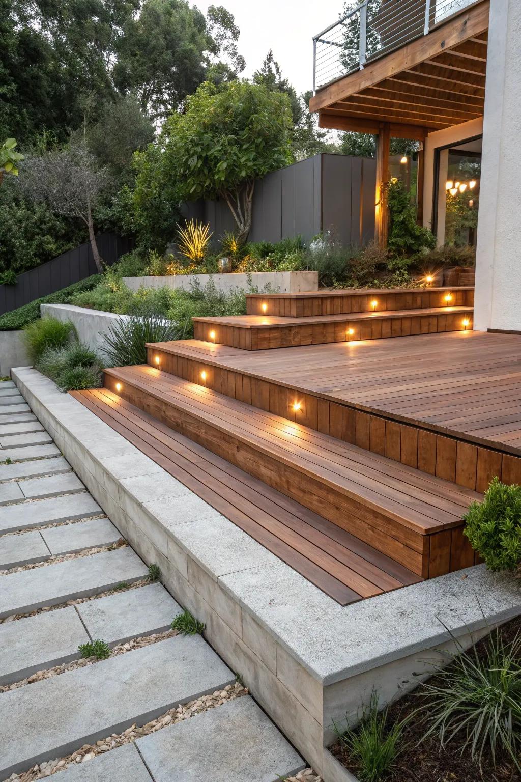 Elevate your outdoor area with stunning multi-tiered decking.