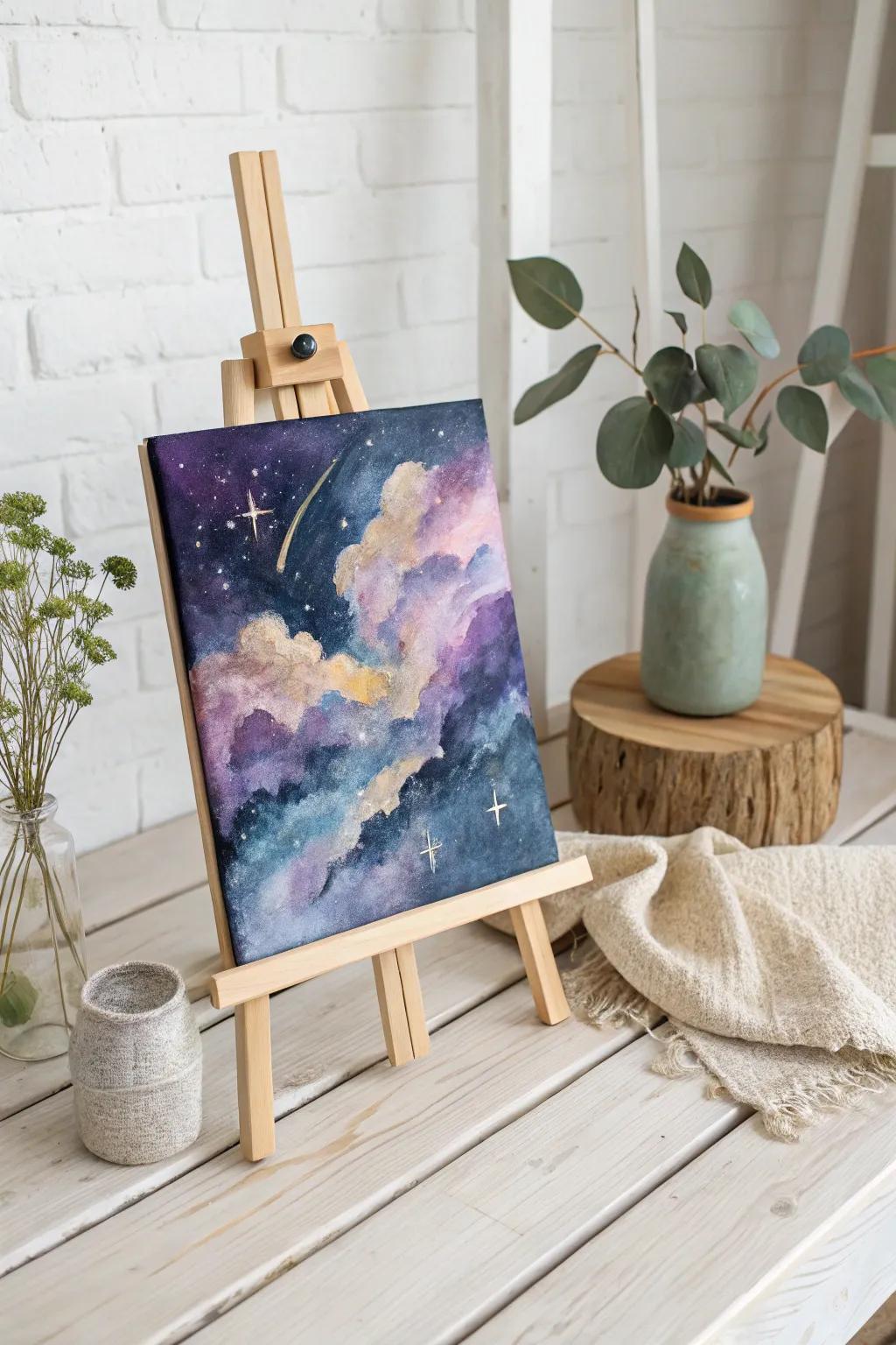 Seize the ethereal allure of celestial vapors with minimalist refinement.