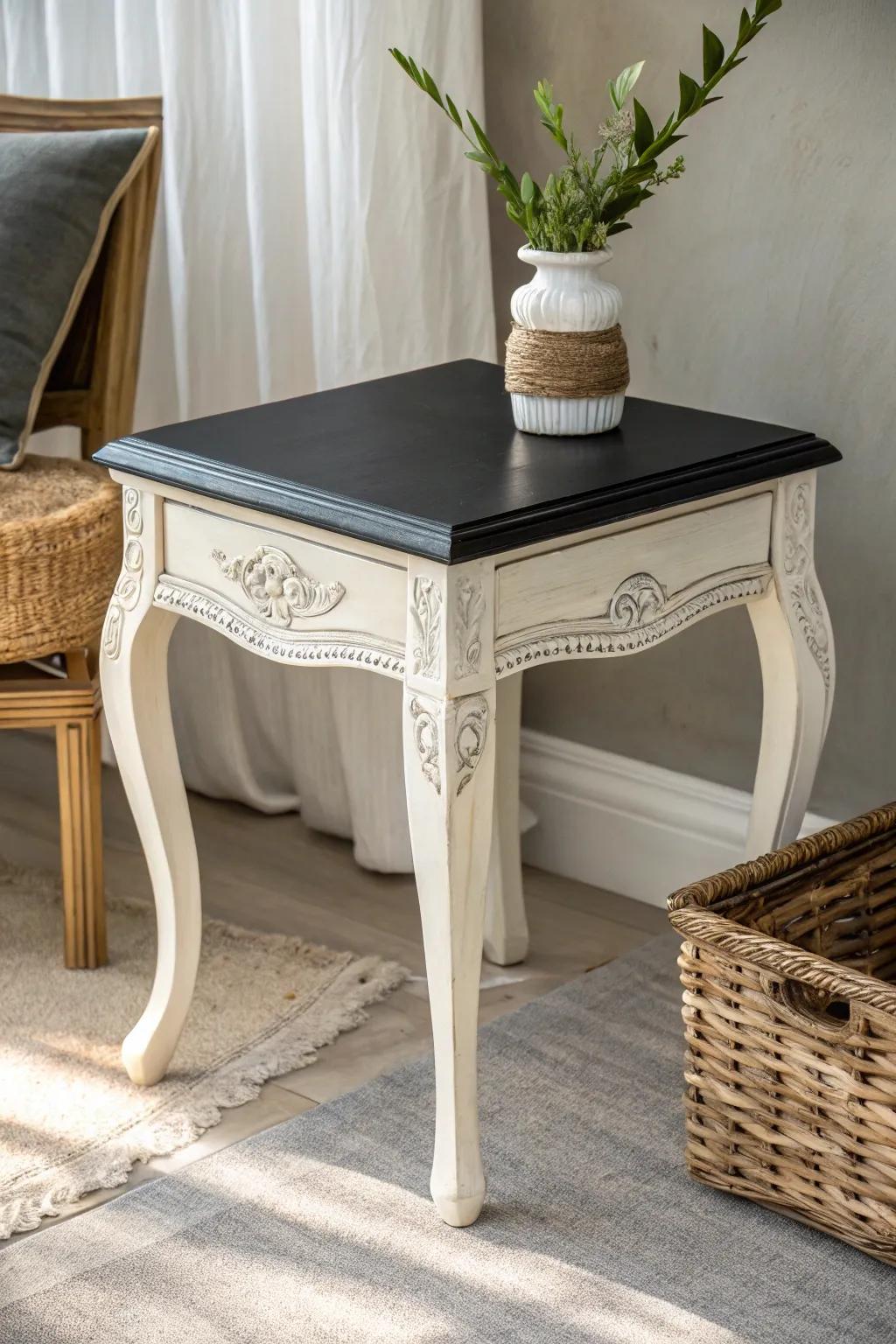 Elevate your area with a dual-tone masterpiece: Black and white elegance in minimalist design.