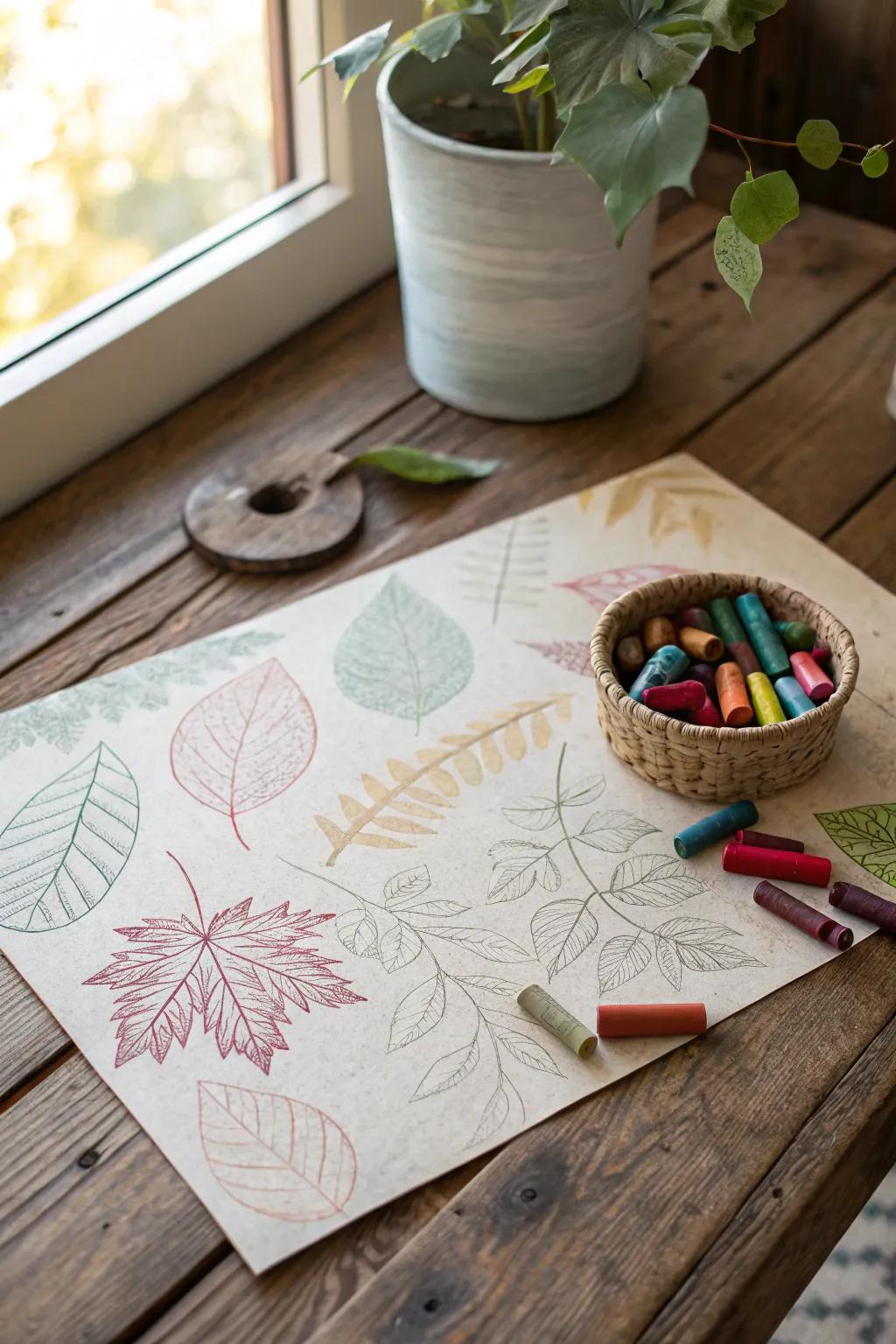 Uncover the enchantment of textures through DIY crayola impressions, a simplistic yet compelling preschool artistic endeavor!