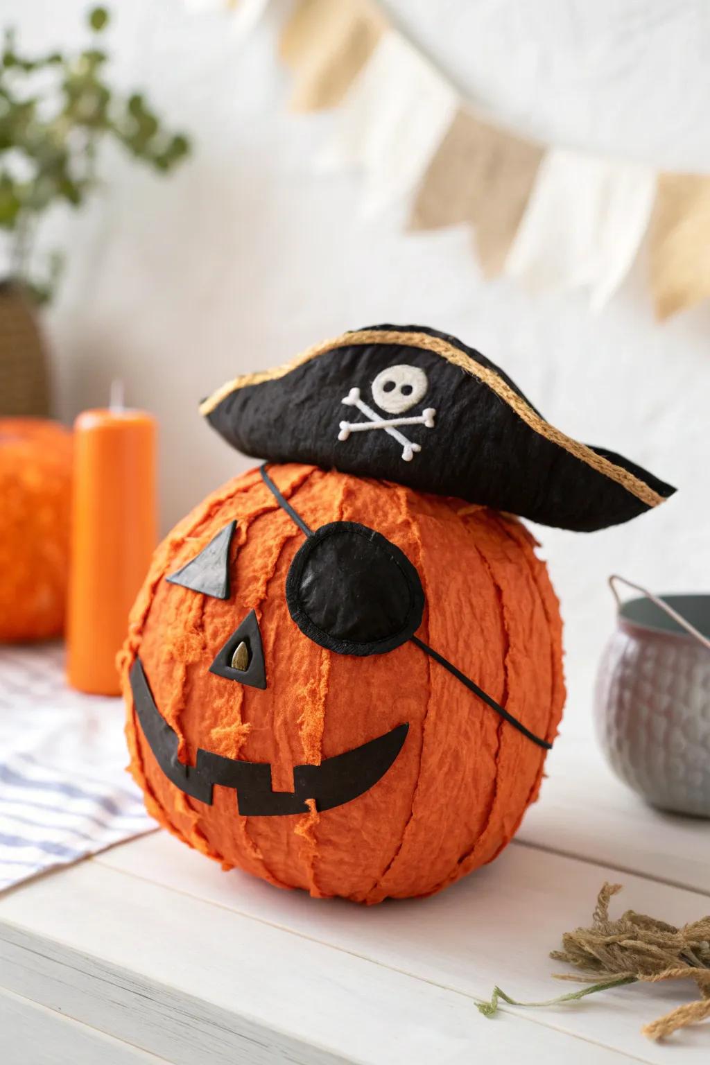 Set sail atop a Halloween escapade via this charming Pirate Pumpkin surprise container, the impeccable amalgamation of amusement and vogue!