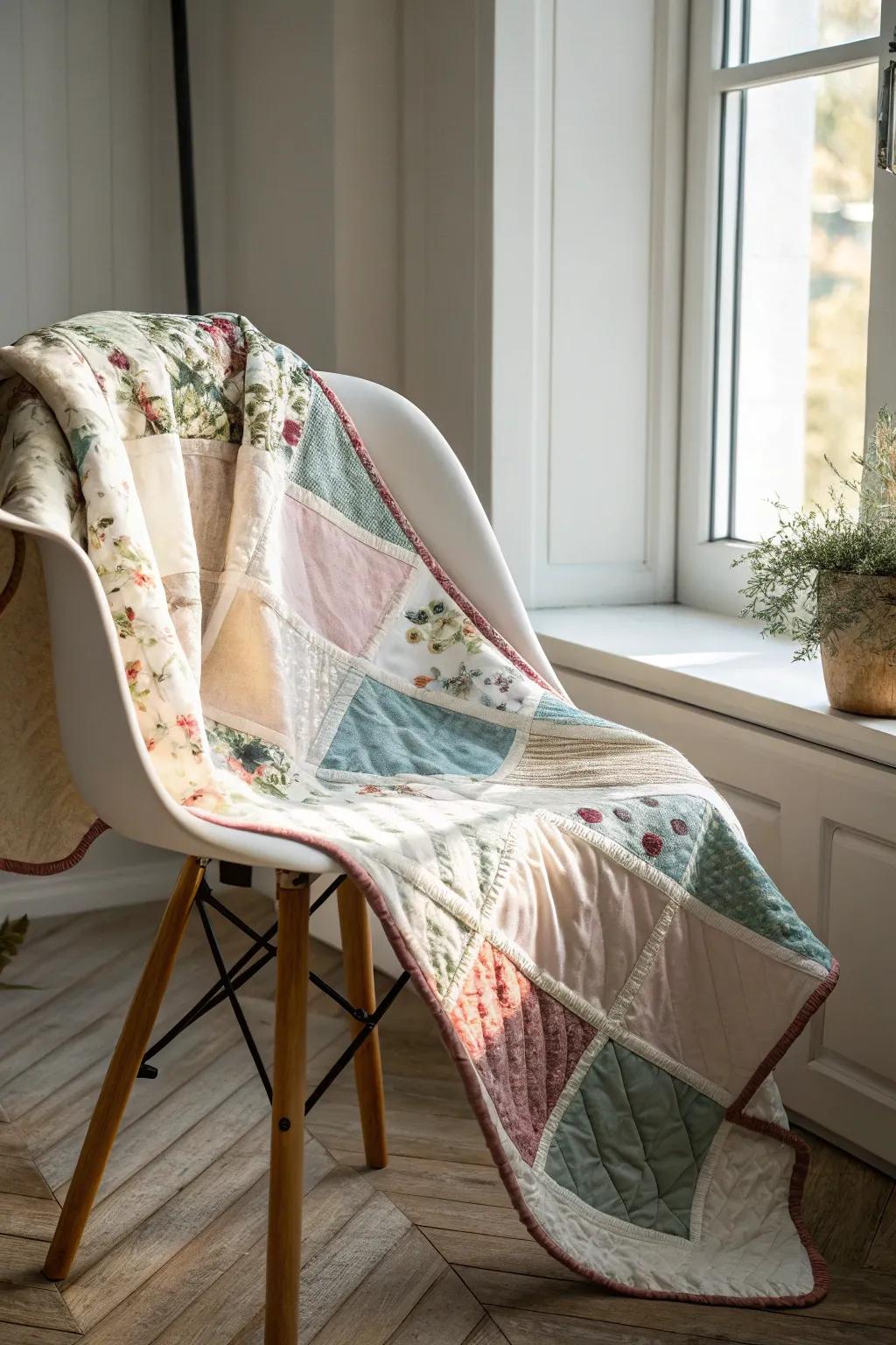 Luxurious textures converge with minimalist allure—explore the realm of quilt craftsmanship.