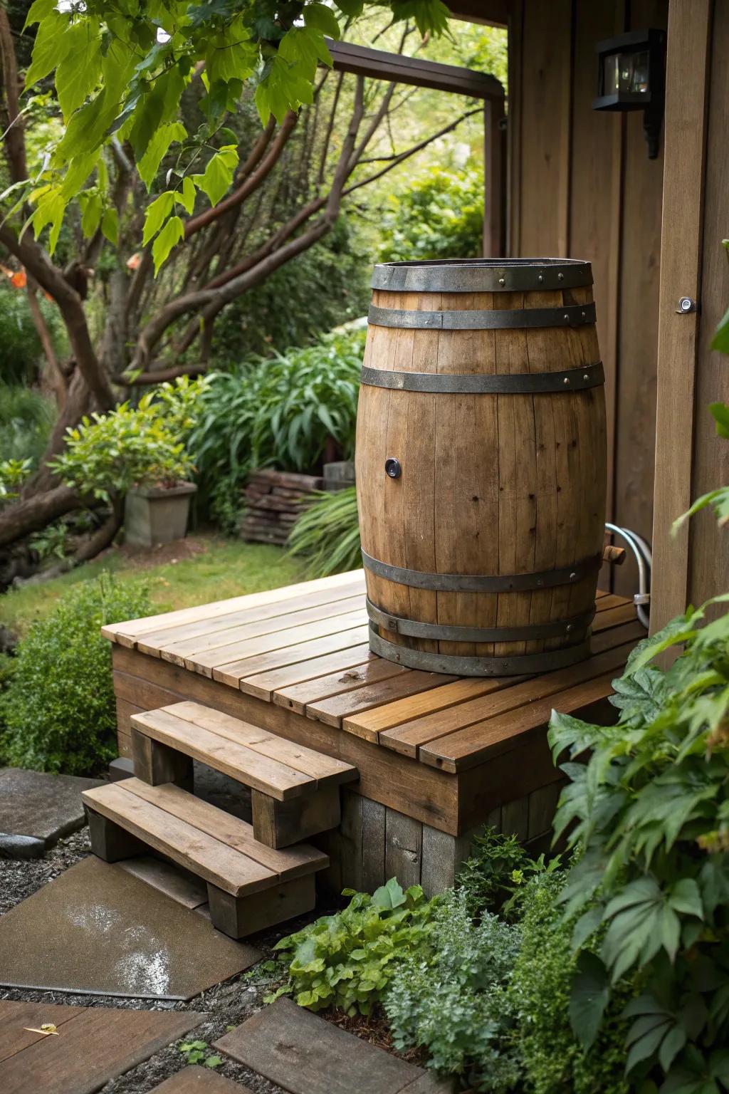Elevate Your Rainwater Tank Skill: A flawless fusion of utility and artisan design.