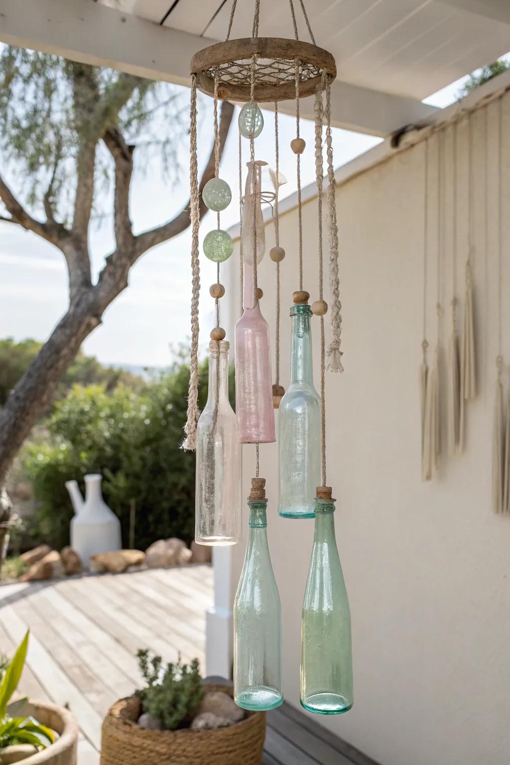 Transmute vacant vitreous flasks into enchanting wind harmonies, ushering in euphony and flair into your environment.