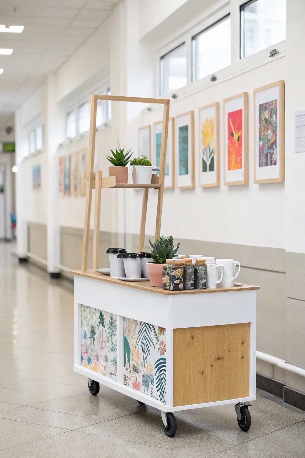 Brewing Creativity: Where Art Meets Aroma in a Cozy School Café!