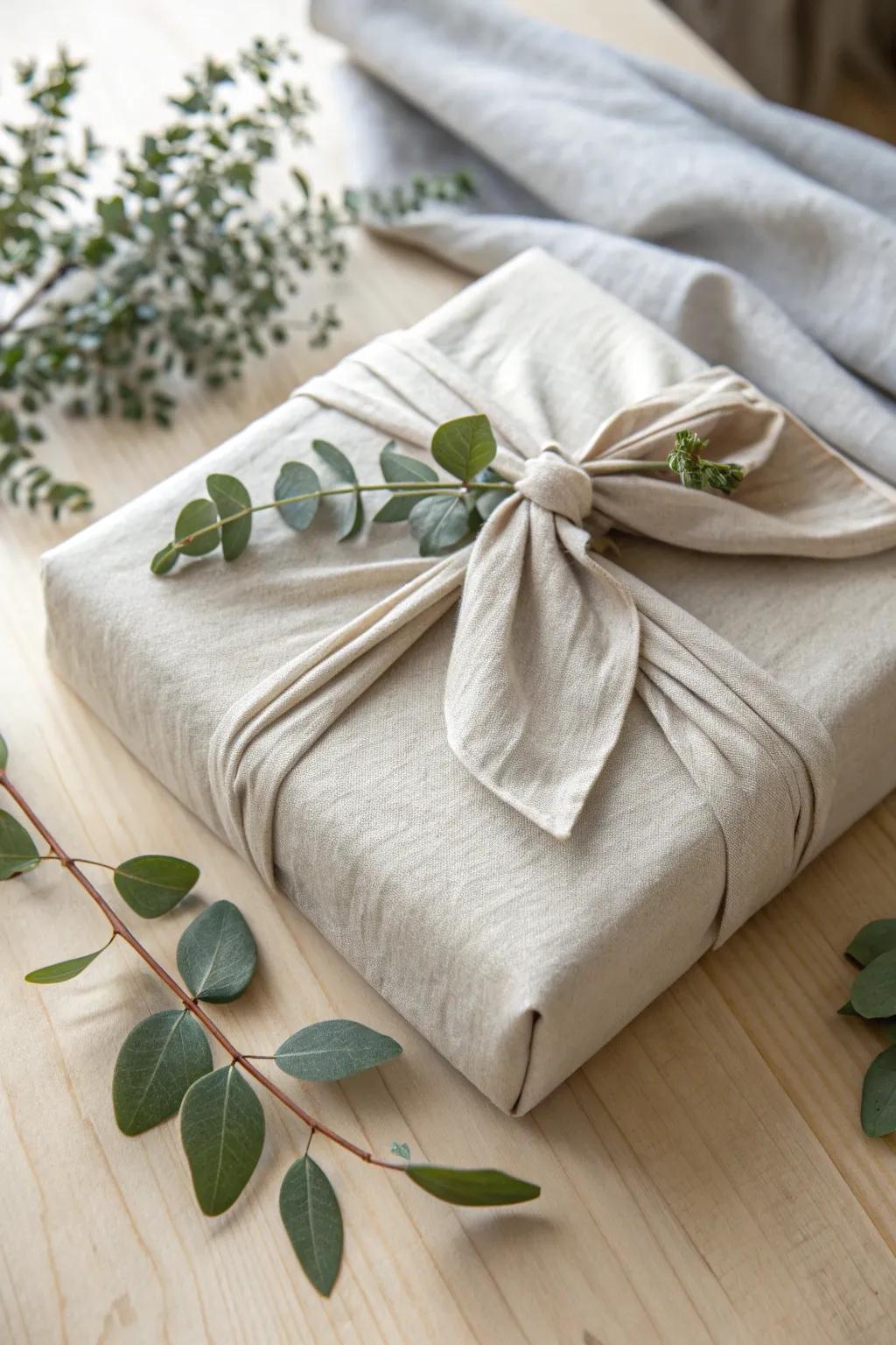 Uncover the art of Kerchief: a chic and environmentally conscious approach to enfolding your Secret Santa offerings with sophistication and simplicity.