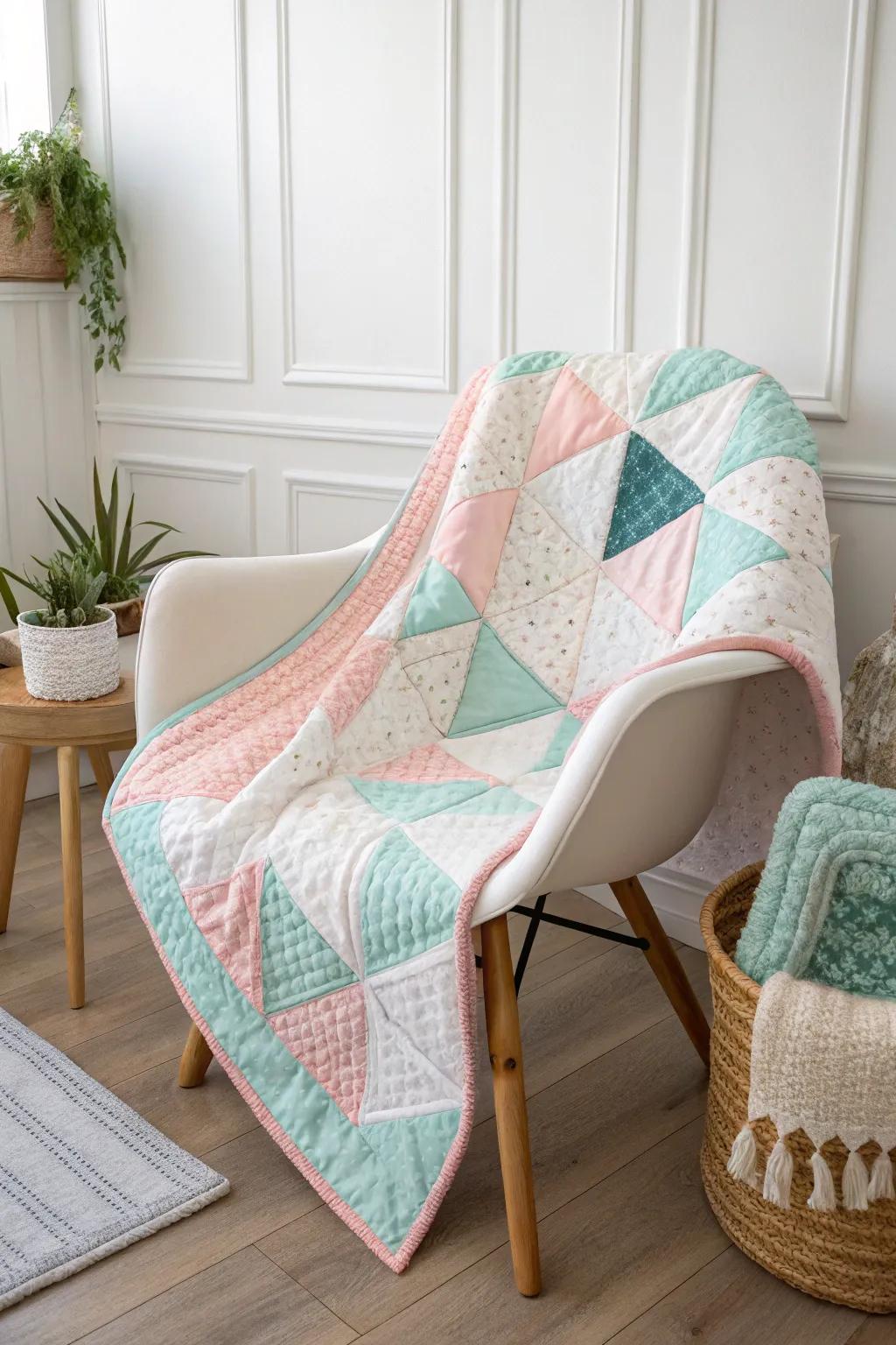 Envelop yourself in the warmth of a hand-fashioned small bedspread, uniting understated sophistication with bohemian allure.
