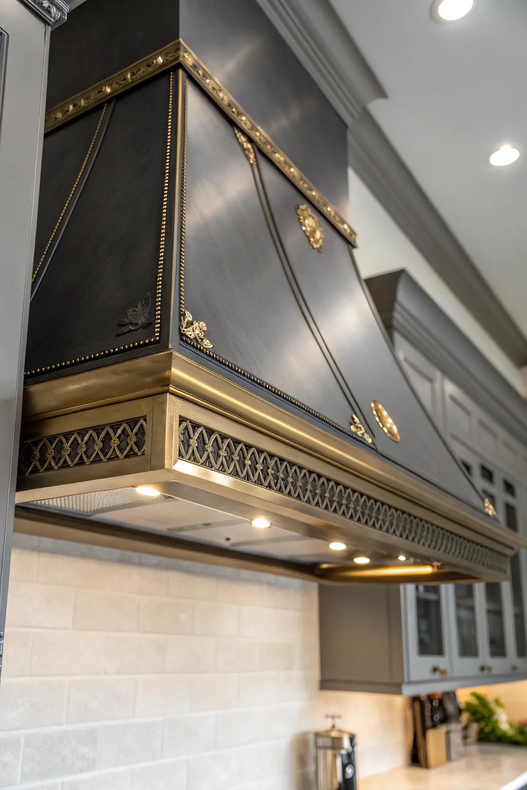 Elevate your kitchen aesthetic with a hint of brass elegance.