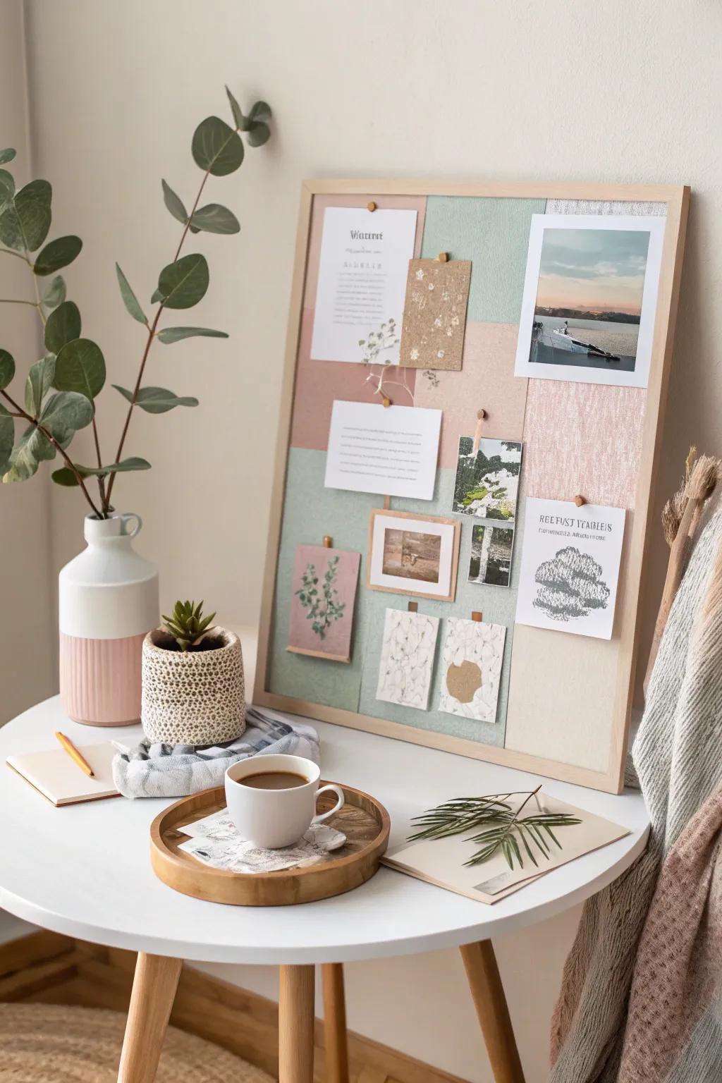 Forge a vision board that's as structured and exquisite as your aspirations. #VisionBoardParty #MinimalistBoho