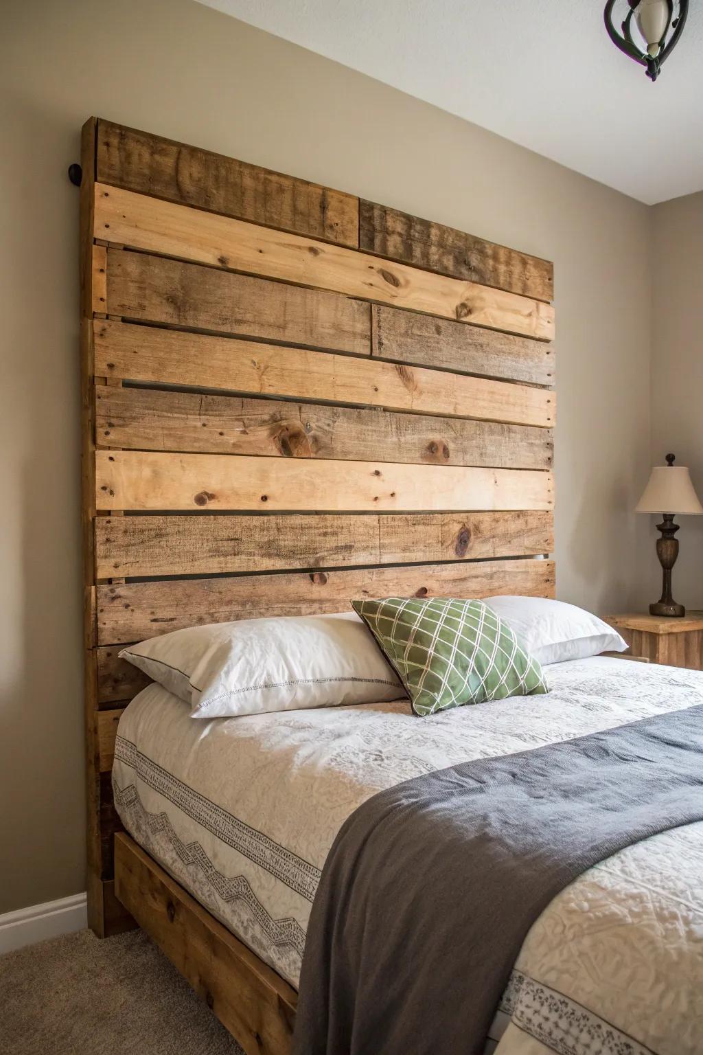 Revamp your chamber using the countryside magnetism of an artisanal pallet sleeping support.