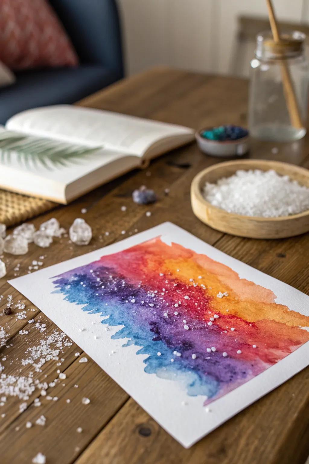 Uncover the magic of aquarelle and saline with your little artist!