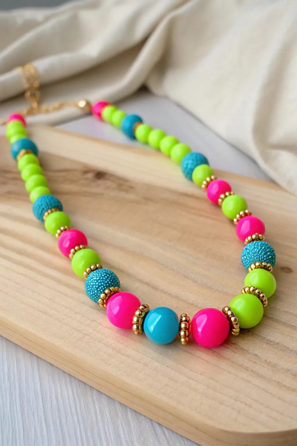 Dance into summer with a burst of neon! 🌈✨ #FestivalSpirit #BoldBeads