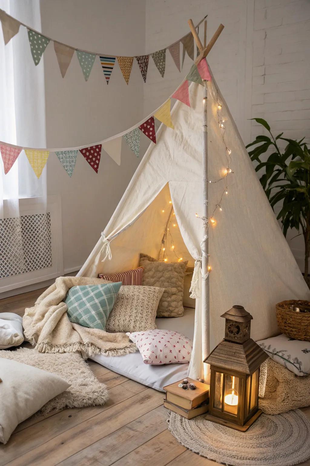 Transform your area into a festive-ambiance getaway with a burst of color and snug charm.