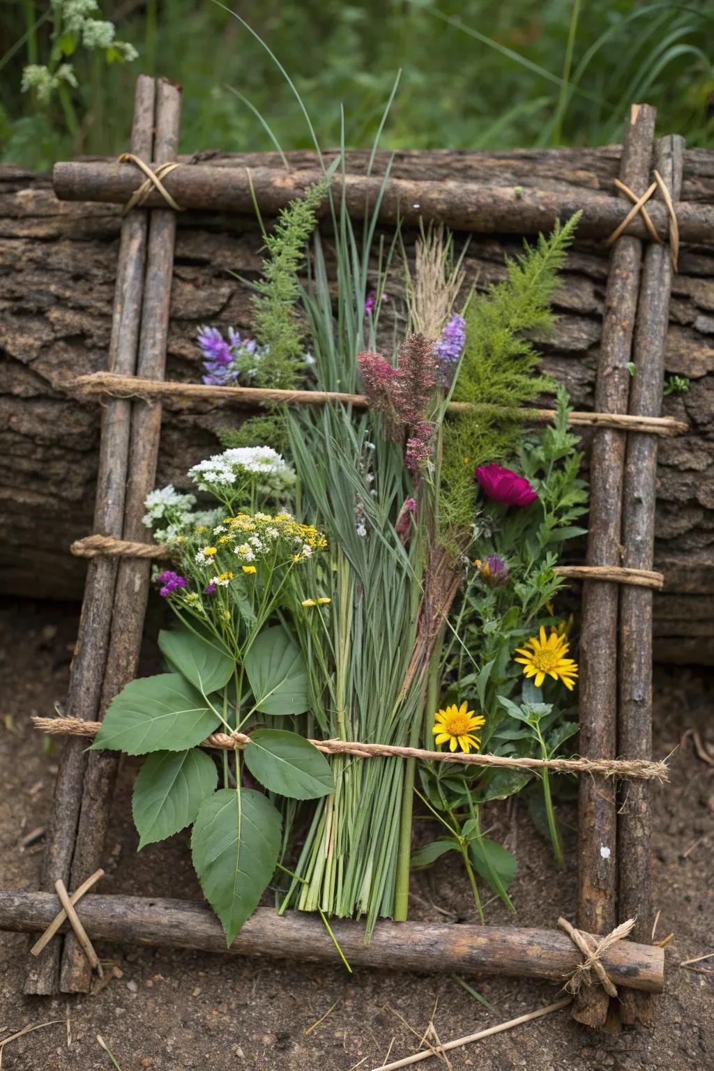 Transfer the charm of the outside into your home using this handcrafted woodland textile art showpiece.