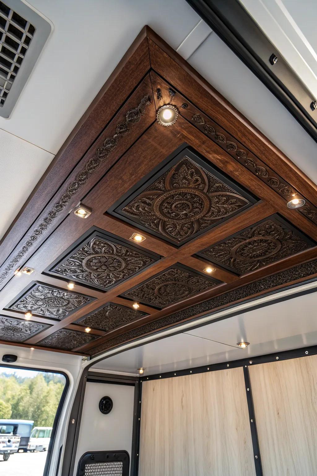 Enhance your cargo trailer using stylish acoustic panels that blend function and craftsmanship.